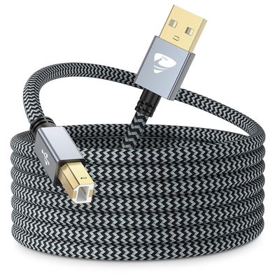 USB Druckerkabel 5M Scanner Kabel 2.0 USB Drucker Kabel Pc USB A auf USB B