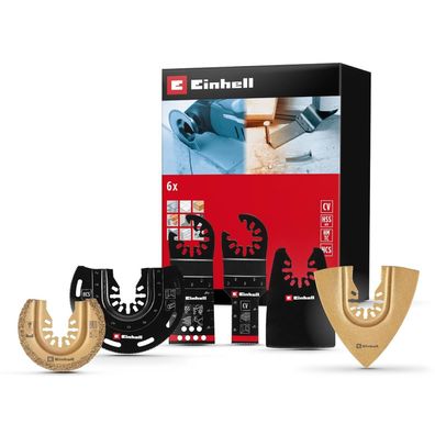 Original Einhell 6-tlg. Multitool-Set (für gängige Multitools) Zubehör Werkzeug