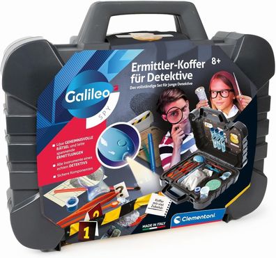 Clementoni Galileo Lab Ermittler-Koffer für Detektive - Spannendes Detektiv-Set