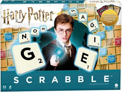 Mattel Games GMG29 - Scrabble Harry Potter Wortspiel in Deutscher Sprachversion