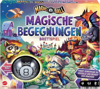 Mattel Games Magic 8 Ball Magische Begegnungen, Kooperatives Brettspiel, 7 Jahre