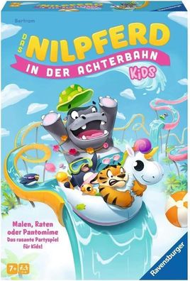 Ravensburger 22361 - Das Nilpferd in der Achterbahn Kids - Gesellschafts-Spiel