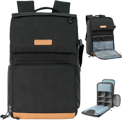 K&F Concept 22L Kamerarucksack für Fotografen, große Kapazität, Kamerataschen