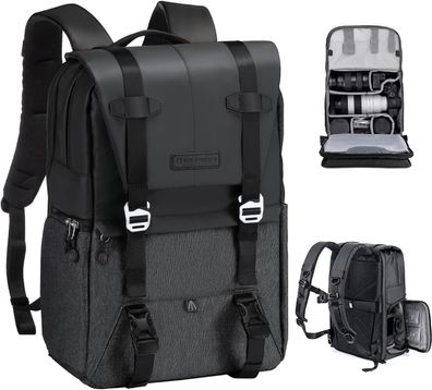 K&F Concept Kamerarucksack, Camera Bag für Fotografen, Fotorucksack Kamera, 20L