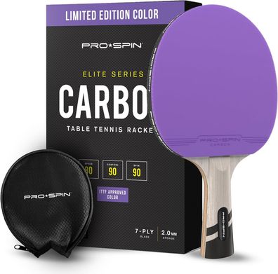 PRO SPIN Tischtennisschläger - Carbon Profischläger, Überlegener Präzision, Spin