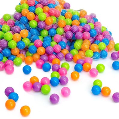 Bunte Bälle für Bällebad - 5,5cm Bällebad Bälle Kinder Spielbälle Bällepool