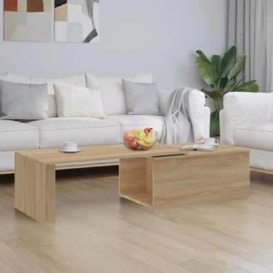 vidaXL Couchtisch Sonoma-Eiche 150x50x35 cm Holzwerkstoff