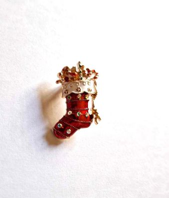 Stiefel Brosche/ Weihnachts Schmuck/ Weihnachtsstiefel Brosche/Geschenk(S2102257)