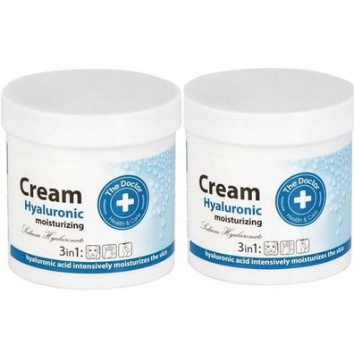 2x250ml Doktor Health&Care Hyaluronsäure-Creme, feuchtigkeitsspendend