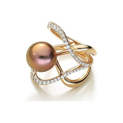 Luna-Pearls - 005.0940 - Ring - 750 Roségold - Süßwasser-Zuchtperle Ming