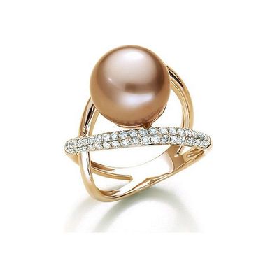 Luna-Pearls - 005.0964 - Ring - 750 Roségold - Süßwasser-Zuchtperle Ming 12-13 mm