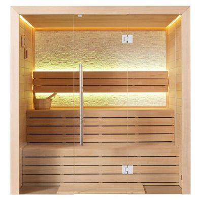 Sauna AWT E1604A Hemlock 200x160cm ohne Ofen