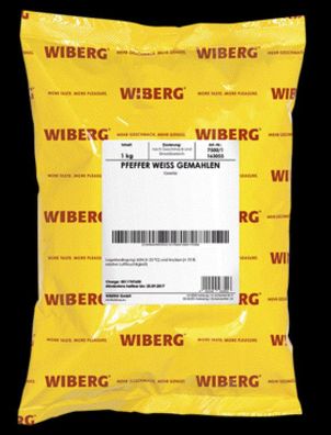Wiberg Pfeffer weiß gemahlen, 1 kg - Artikelnummer: 163055