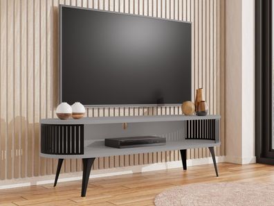TV-Lowboard oval Roenni TV Schrank Stehend Wohnzimmer TV-Tisch