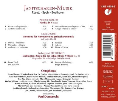 Antonio Rosetti (1750-1792), Various: Janitscharen-Musik - Chr