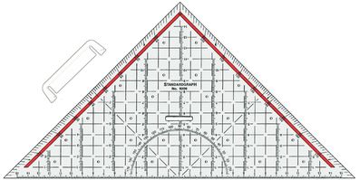 Standardgraph Zeichendreieck 32 cm abn. Griff 1 Stück