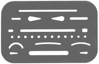 Standardgraph Radierschablone 1 Stück