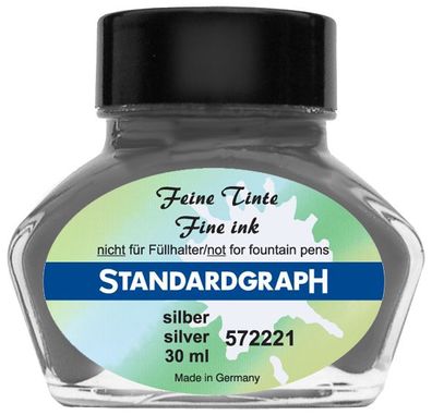 Standardgraph Tinte 30 ml silber 1 Stück