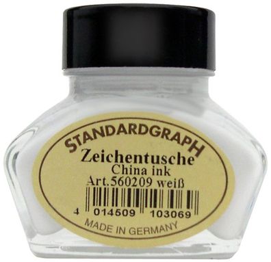 Standardgraph Tusche weiß 30ml Glas 1 Stück