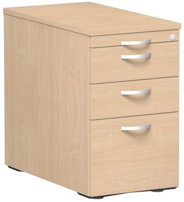 Gera Standcontainer mit Hängeregistratur und 2 Metall-Schubfächern, mit Utensilien