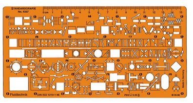 Standardgraph Hydraulik-/PneumatikSchablone 1 Stück