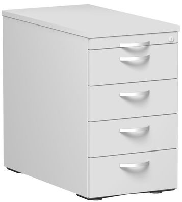 Gera Standcontainer mit 4 Metall-Schubfächern und Utensilienschubfach, Metall-Roll