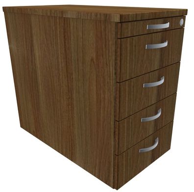 Gera Standcontainer mit 4 Metall-Schubfächern und Utensilienschubfach, Metall-Roll