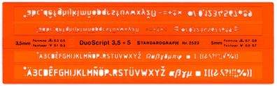 Standardgraph Schriftschablone DuoScript-Fineliner 1 Stück