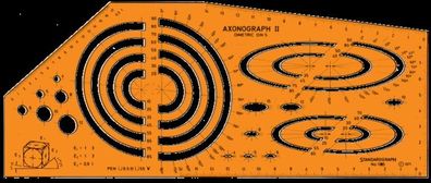 Schablone Dimetric Standardgraph 1185