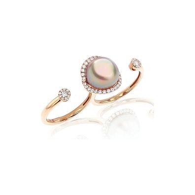 Luna-Pearls - 005.1003 - Ring - 750 Roségold - Süßwasser-Zuchtperle Ming 11-11.5mm