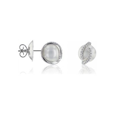 Luna-Pearls - 314.0305 - Ohrstecker - 750 Weißgold - Südsee 8-9 mm
