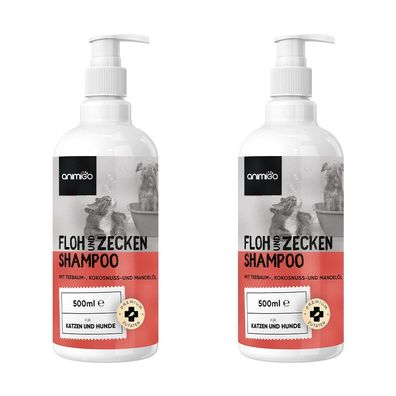 animigo Flohshampoo Hund & Katzen 500ml - 2 Stück