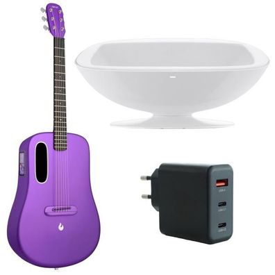 Lava Music Gitarre ME 4 36 Zoll Lila mit Ladestation