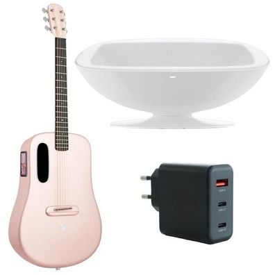 Lava Music Gitarre ME 4 36 Zoll Pink mit Ladestation