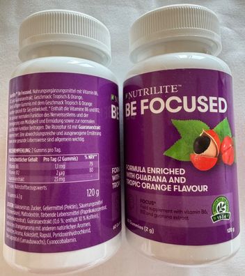 2x Nutrilite™ - Be Focused Nutrilite™- 60 Gummidrops pro Flasche