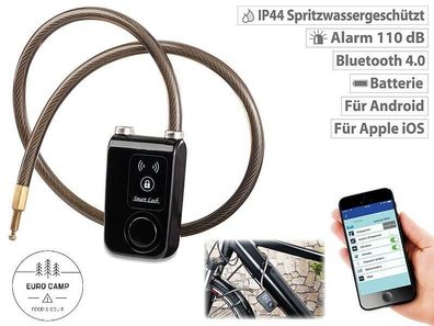 NEU Bluetooth Fahrrad Alarmanlage Schloß für Camping Urlaub Reise E-Bike Rad Tür