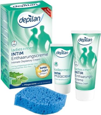 Enthaarungscreme Extra Sanfte Haarentfernung Intimbereich, 75Ml+30Ml Pflegecreme