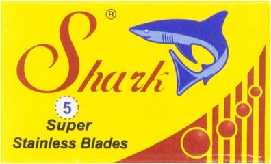 Shark Super Stainless Double Edge Safety Razor Blades, 20 X 5 St