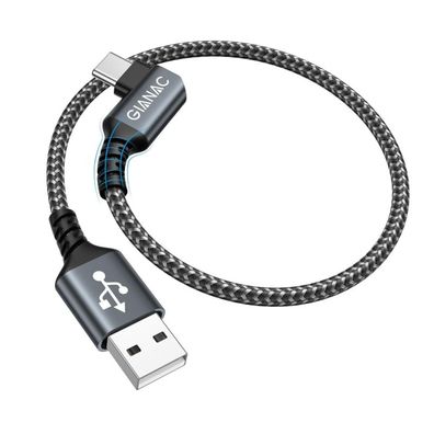 GIANAC USB C Kabel 30CM 90 Grad 3.1A Schnellladen Samsung S22 Huawei Pixel