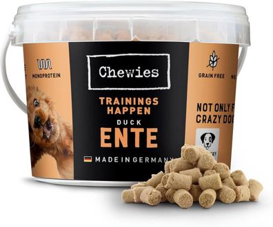 Chewies Trainingshappen Ente 300g getreidefrei zuckerfrei Monoprotein Hundesnack