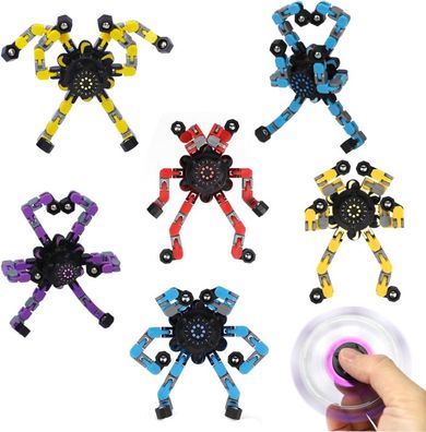 8PCS Robot Fidget Spinner Deformation Spielzeug Kinder Erwachsene Gyro Geschenk