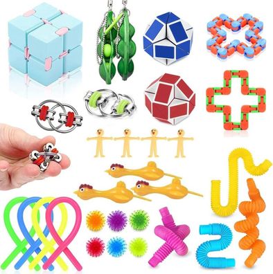 30 x Fidget Toys Anti-Stress Sensorikspielzeug Kinder & Erwachsene ADHS Autismus