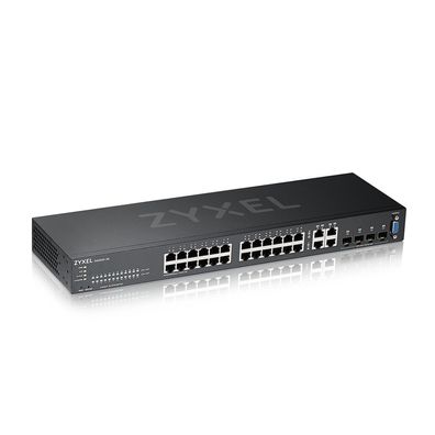 Zyxel GS2220-28 - Switch - managed - 24 x 10/100/1000 + 4 x Kombi-Gigabit-SFP -... ->