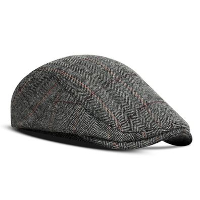 Herren Schirmmütze Barret Flat Cap Einstellbar Frühling Herbst Winter Gatsby