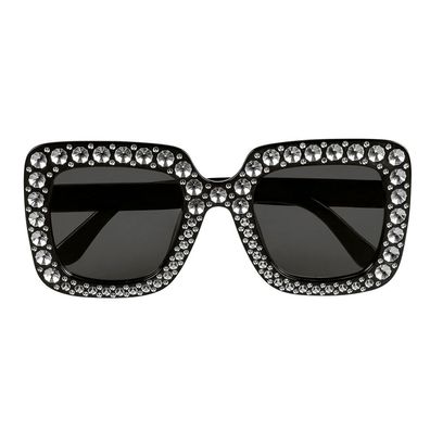 Partybrille Bling Bling schwarz Boland