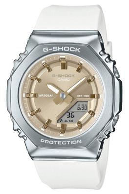 Casio G-Shock Classic Damenuhr Weiß/Goldfarben GM-S2110-7A9ER