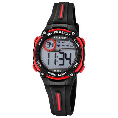 Calypso Digitaluhr für Kinder und Jugendliche Schwarz/Rot K6068/6