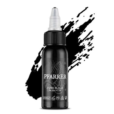 Tattoo Farbe Schwarz 1oz 30ml hautfreundlich Pure Black für Profi Tattoos