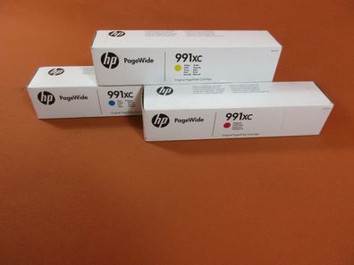 Original HP 991XC c, m, y OVP , ruckerpatron, P ink cartridge