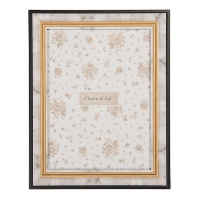 Clayre & Eef Bilderrahmen 15x20 cm Grau Holzprodukt (Gr. 19x2x24 cm / 15x20 cm)